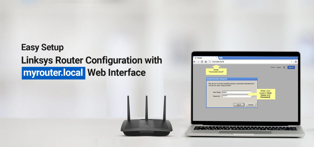 How to configure Linksys Router Setup using myrouter.local web GUI?